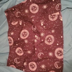 Astrological Print Mini Pencil Skirt